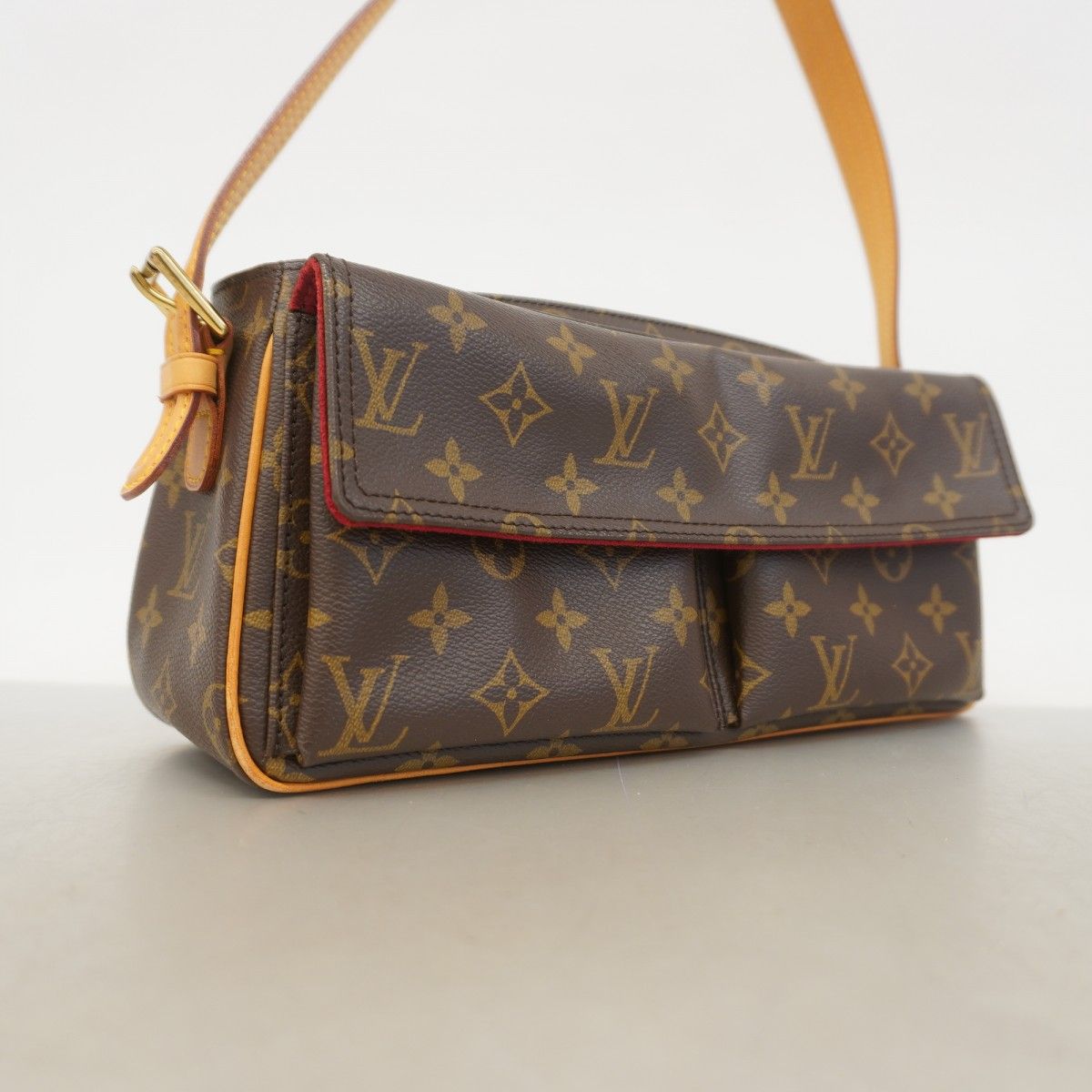 Louis Vuitton Shoulder Bag Monogram Viva Cite MM Brown — view 2