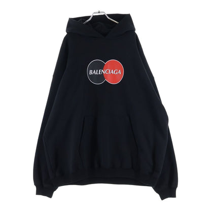 Balenciaga Credit Card Logo Hoodie Cles Git Pullover Black