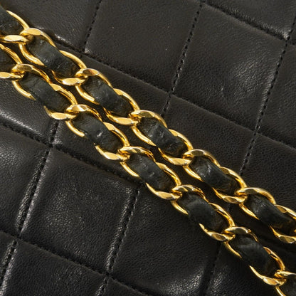 Chanel Shoulder Bag Diana Lambskin Black Gold — view 8