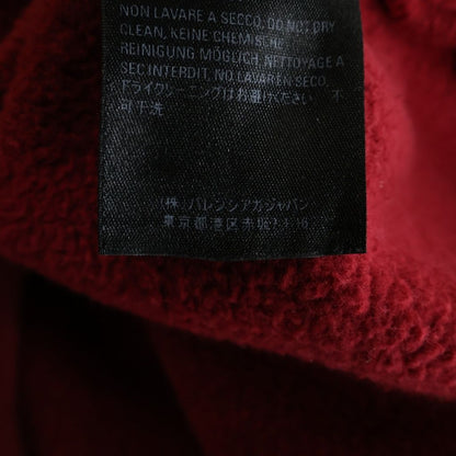 Balenciaga Logo Pullover Hoodie Back Sweatshirt Red — view 8
