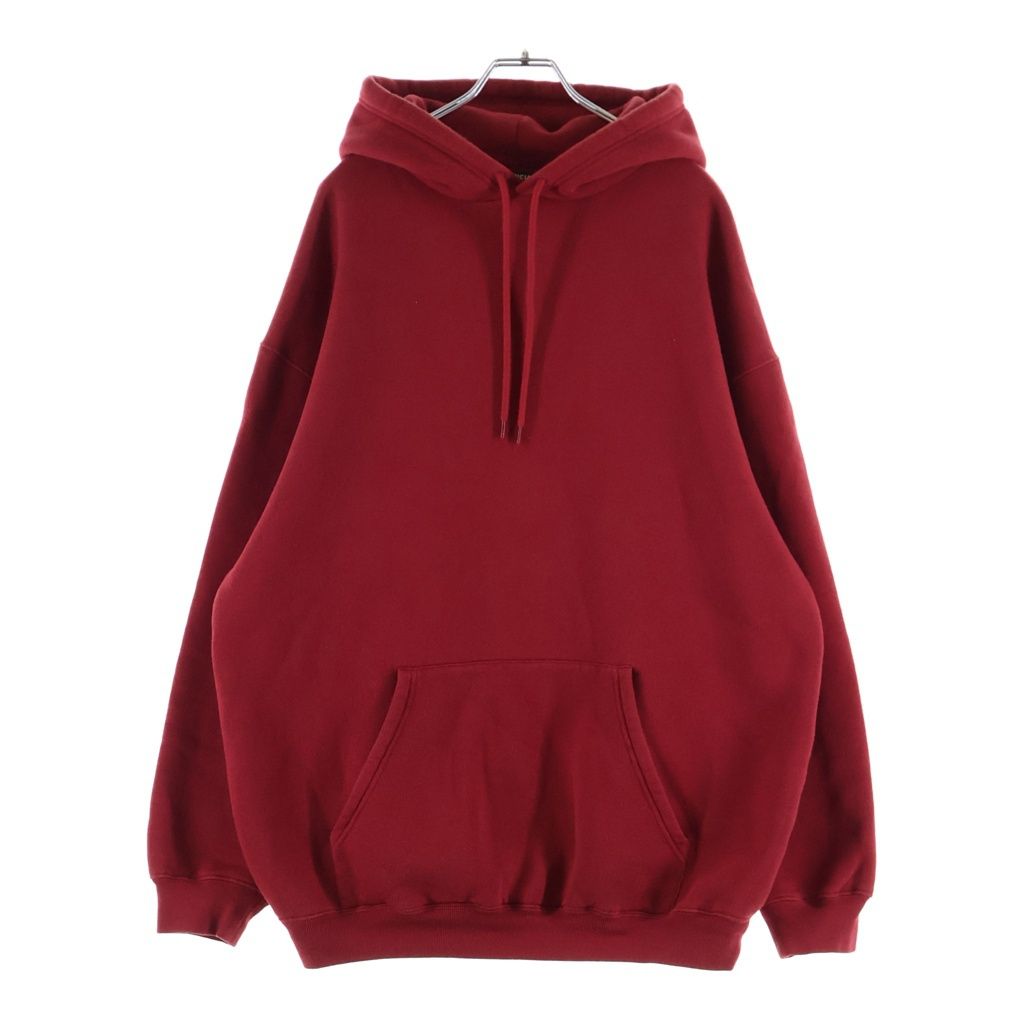Balenciaga Logo Pullover Hoodie Back Sweatshirt Red — view 2