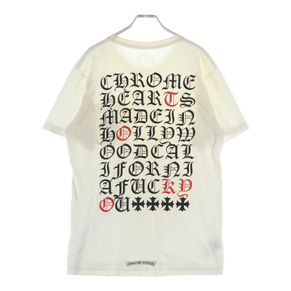 Chrome Hearts T-Shirt Double Sided Print Crew Neck Short Sleeve White