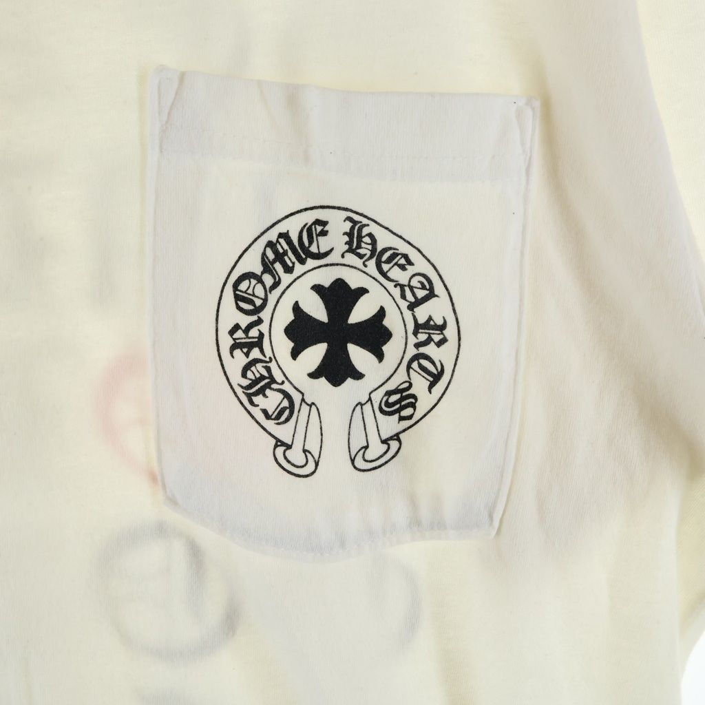 Chrome Hearts T-Shirt Double Sided Print Crew Neck Short Sleeve White — view 5