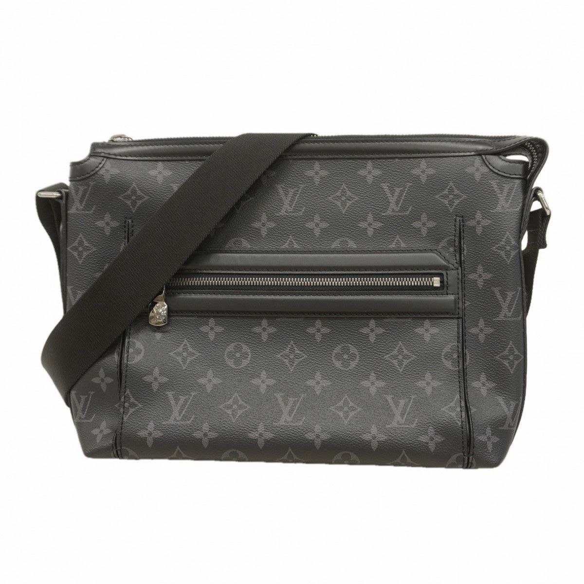 Louis Vuitton Shoulder Bag Monogram Eclipse Odyssey Messenger PM Black