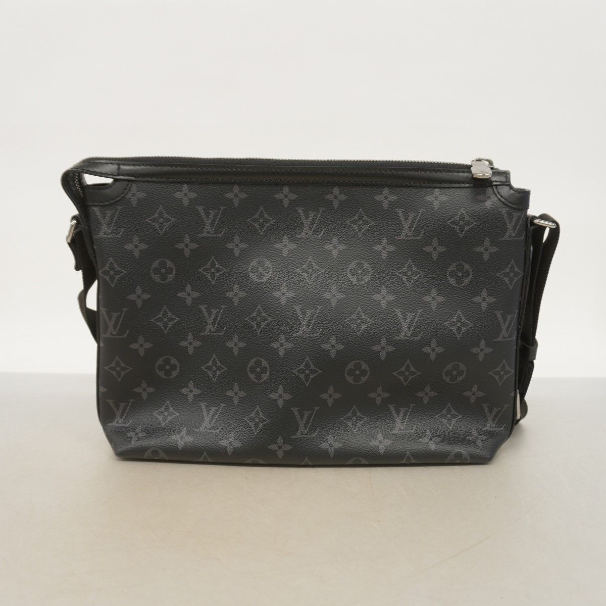 Louis Vuitton Shoulder Bag Monogram Eclipse Odyssey Messenger PM Black — view 8