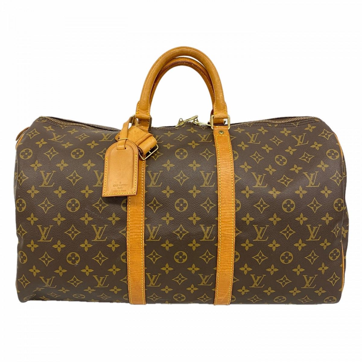 Louis Vuitton Boston Bag Monogram Keepall 50 Brown