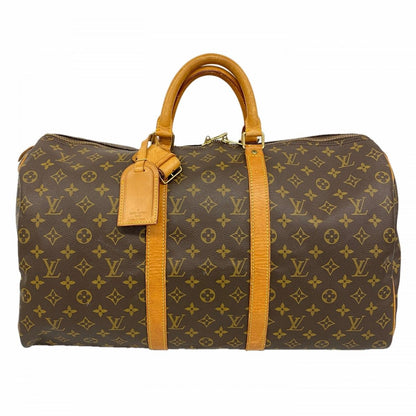 Louis Vuitton Boston Bag Monogram Keepall 50 Brown