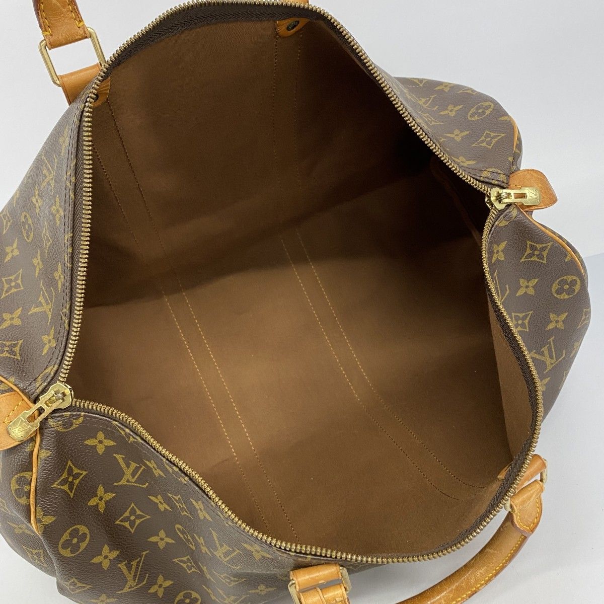 Louis Vuitton Boston Bag Monogram Keepall 50 Brown — view 4