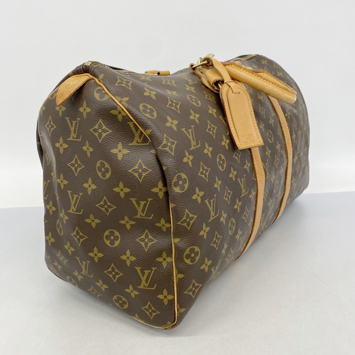 Louis Vuitton Boston Bag Monogram Keepall 50 Brown — view 2