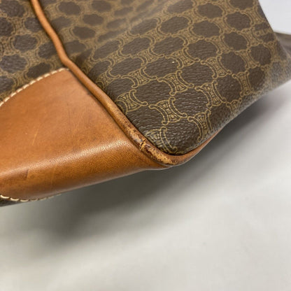 Celine Boston Bag Macadam Brown Gold — view 7