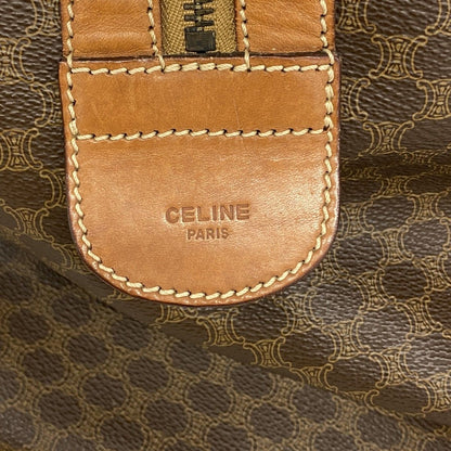 Celine Boston Bag Macadam Brown Gold — view 5