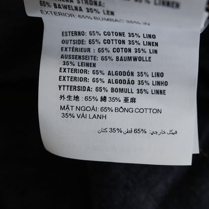 Prada Triangle Logo Plate Chambray Jacket Indigo — view 7