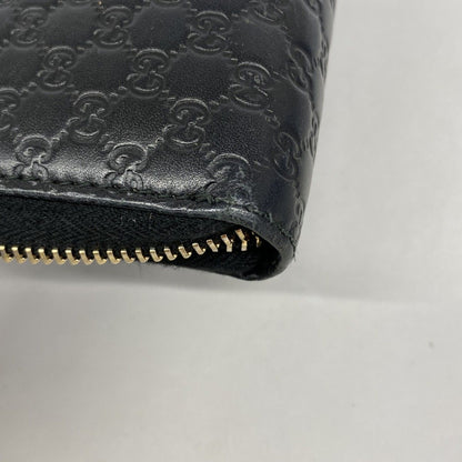 Gucci Wallet Micro Guccissima Leather Black Champagne Gold — view 6
