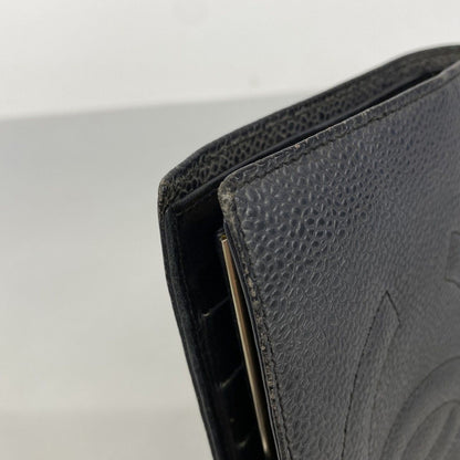 Chanel Wallet Caviar Leather Black Gold — view 7