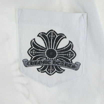 Chrome Hearts Vintage CH Plus Double Sided Print Short Sleeve Crew Neck White — view 5