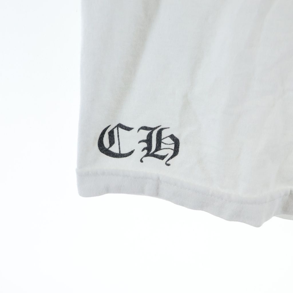 Chrome Hearts Vintage CH Plus Double Sided Print Short Sleeve Crew Neck White — view 6