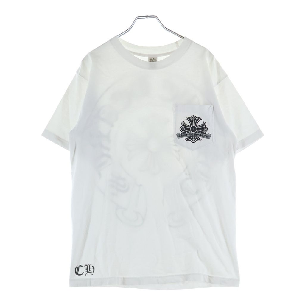 Chrome Hearts Vintage CH Plus Double Sided Print Short Sleeve Crew Neck White — view 2