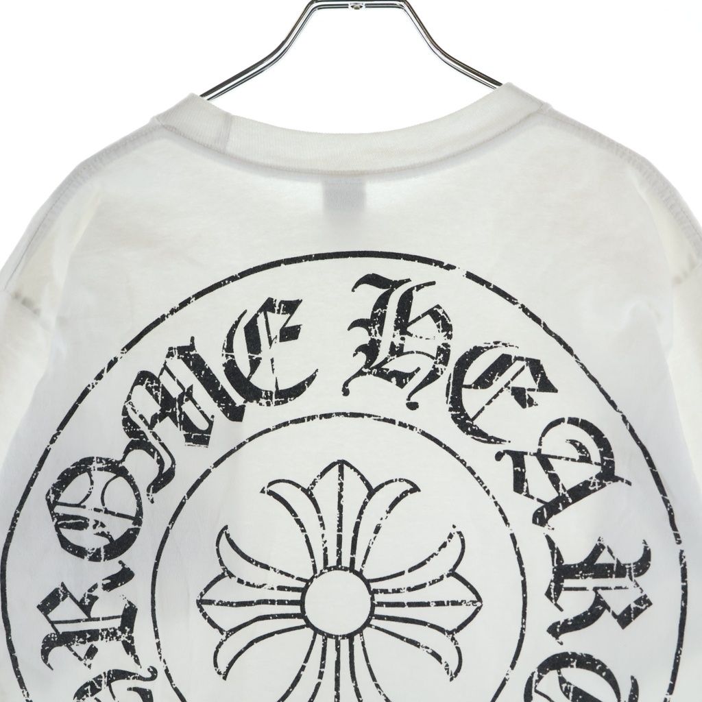 Chrome Hearts Vintage CH Plus Double Sided Print Short Sleeve Crew Neck White — view 4