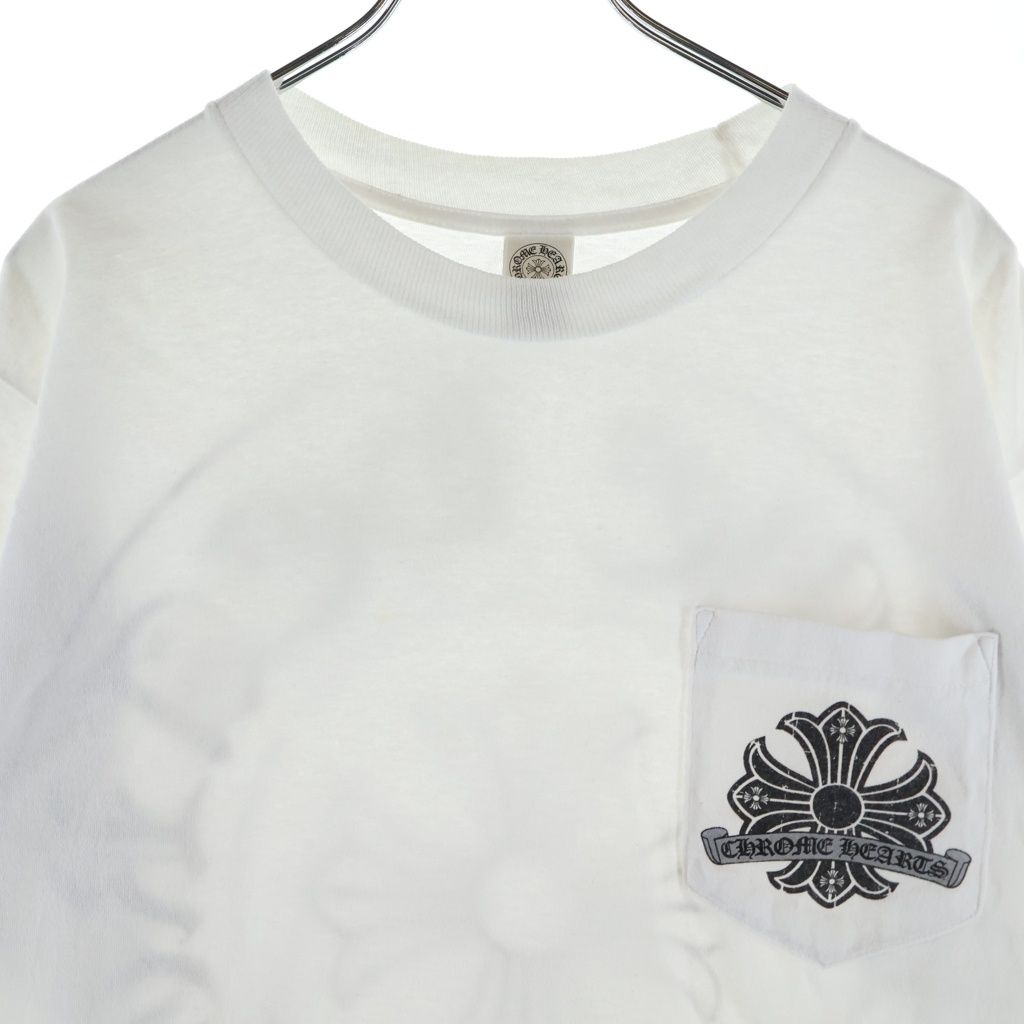 Chrome Hearts Vintage CH Plus Double Sided Print Short Sleeve Crew Neck White — view 3