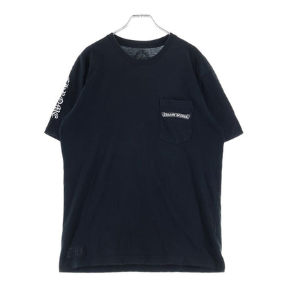 Chrome Hearts Back Cemetery Scroll Print Short Sleeve Pocket T-Shirt Black