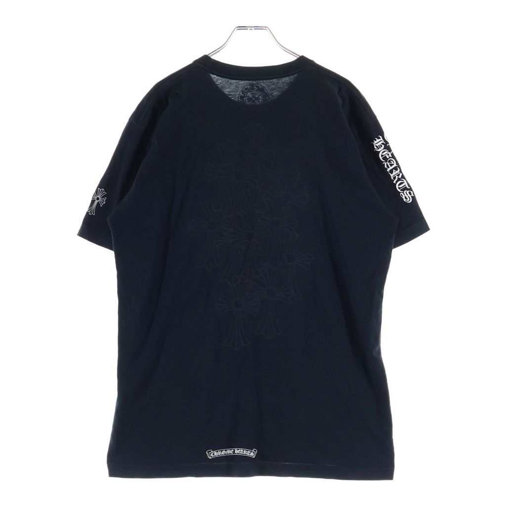 Chrome Hearts Back Cemetery Scroll Print Short Sleeve Pocket T-Shirt Black — view 2