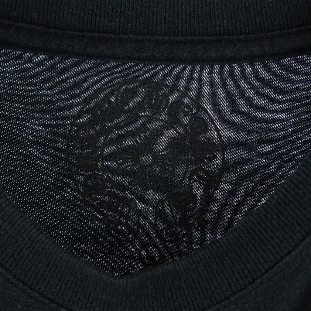 Chrome Hearts Back Cemetery Scroll Print Short Sleeve Pocket T-Shirt Black — view 7
