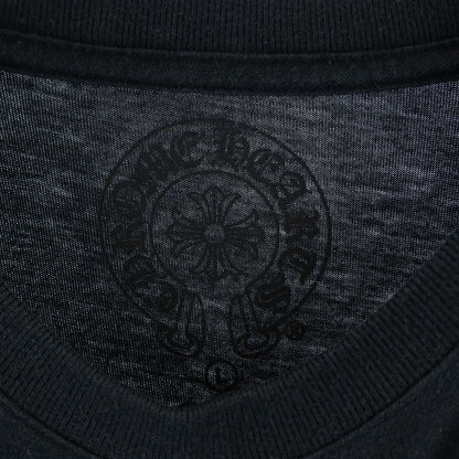 Chrome Hearts Back Cemetery Scroll Print Short Sleeve Pocket T-Shirt Black — view 7