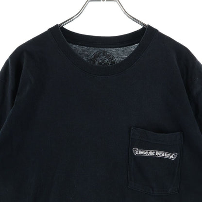 Chrome Hearts Back Cemetery Scroll Print Short Sleeve Pocket T-Shirt Black — view 3
