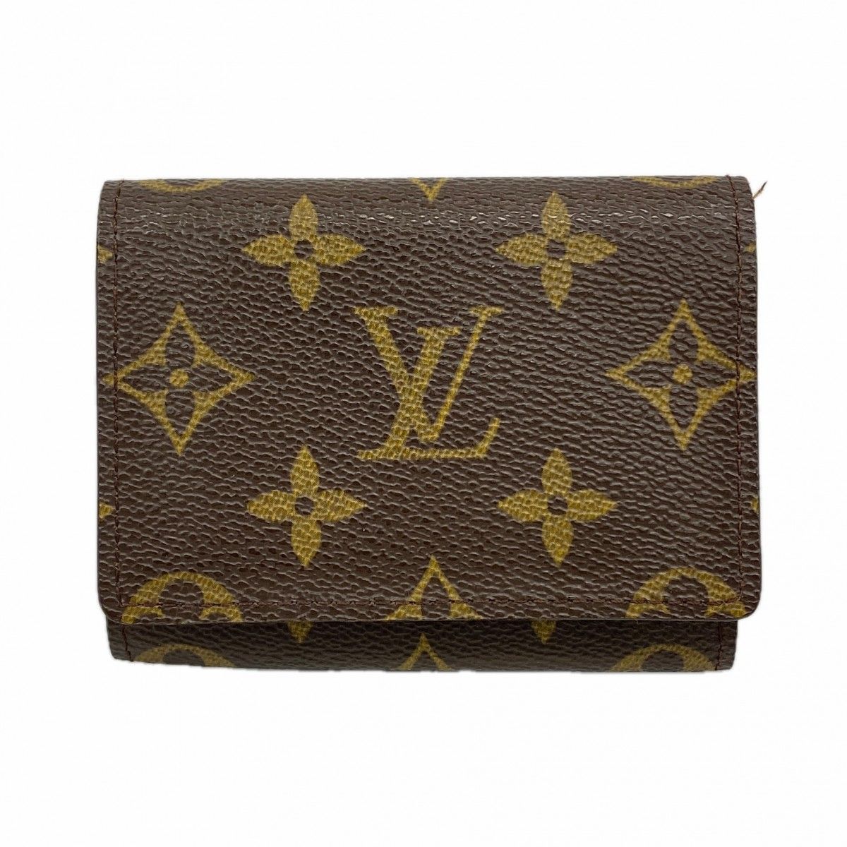 Louis Vuitton Card Case Monogram Envelope Business Holder Brown