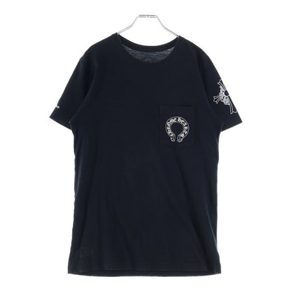Chrome Hearts Back 3 Motif Horse Shoe Short Sleeve T-Shirt Black — view 2