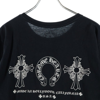 Chrome Hearts Back 3 Motif Horse Shoe Short Sleeve T-Shirt Black — view 4