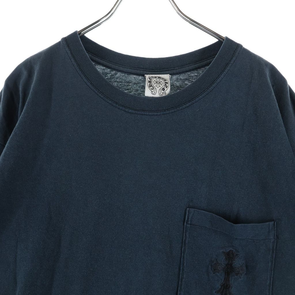 Chrome Hearts Vintage Double CH Cross Embroidery Short Sleeve Pocket T-Shirt — view 3