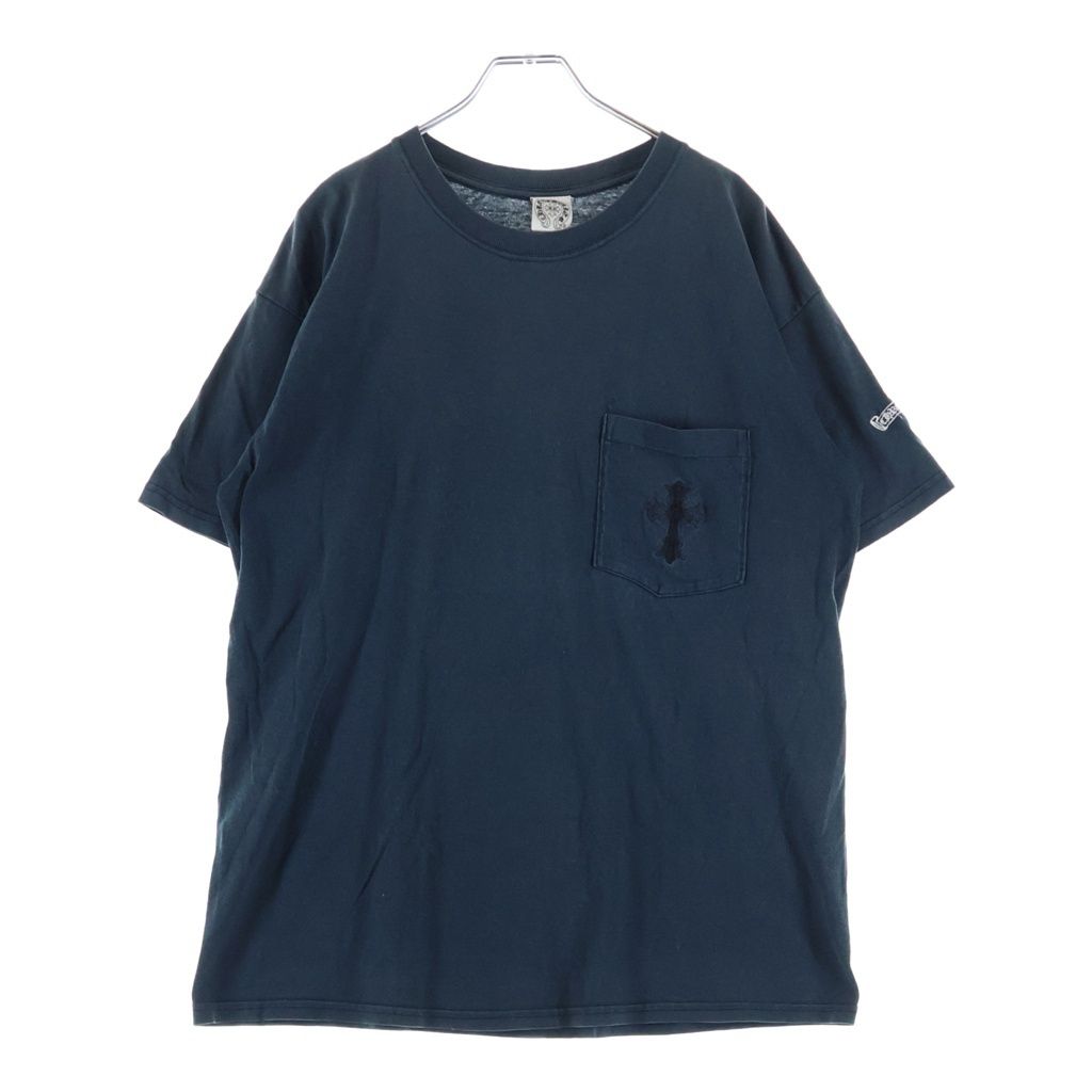 Chrome Hearts Vintage Double CH Cross Embroidery Short Sleeve Pocket T-Shirt