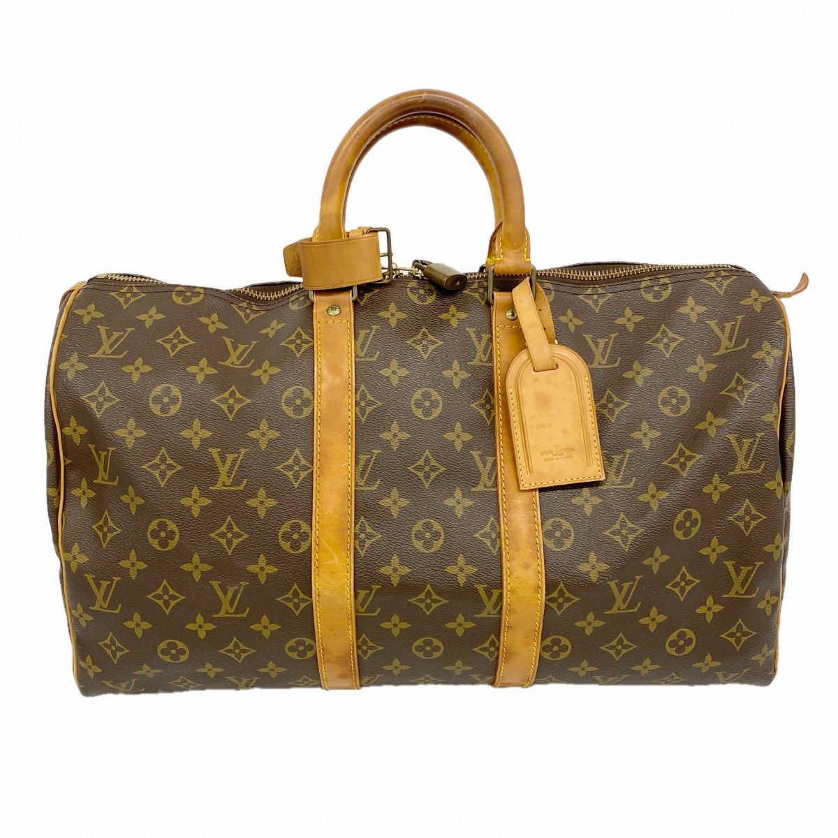 Louis Vuitton Boston Bag Monogram Keepall 45 Brown