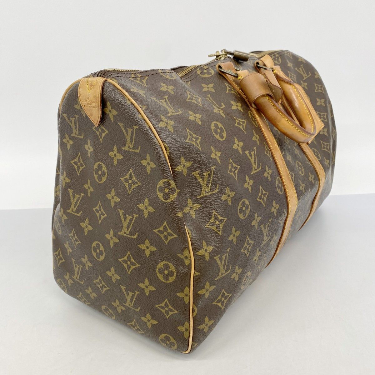Louis Vuitton Boston Bag Monogram Keepall 45 Brown — view 2