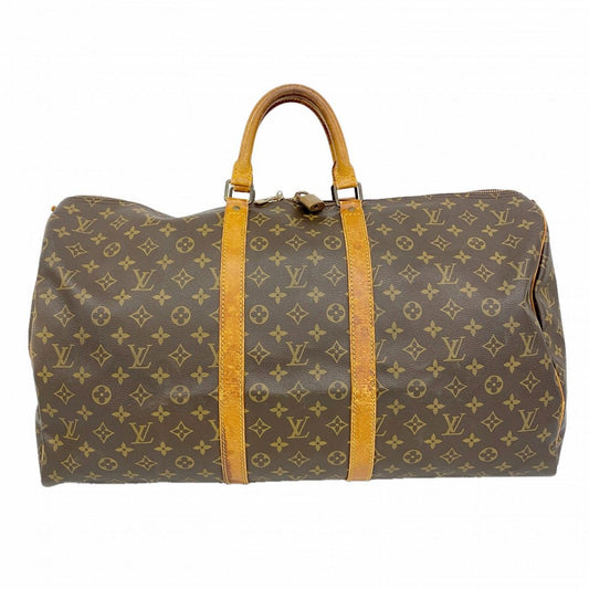 Louis Vuitton Boston Bag Monogram Keepall 55 Brown