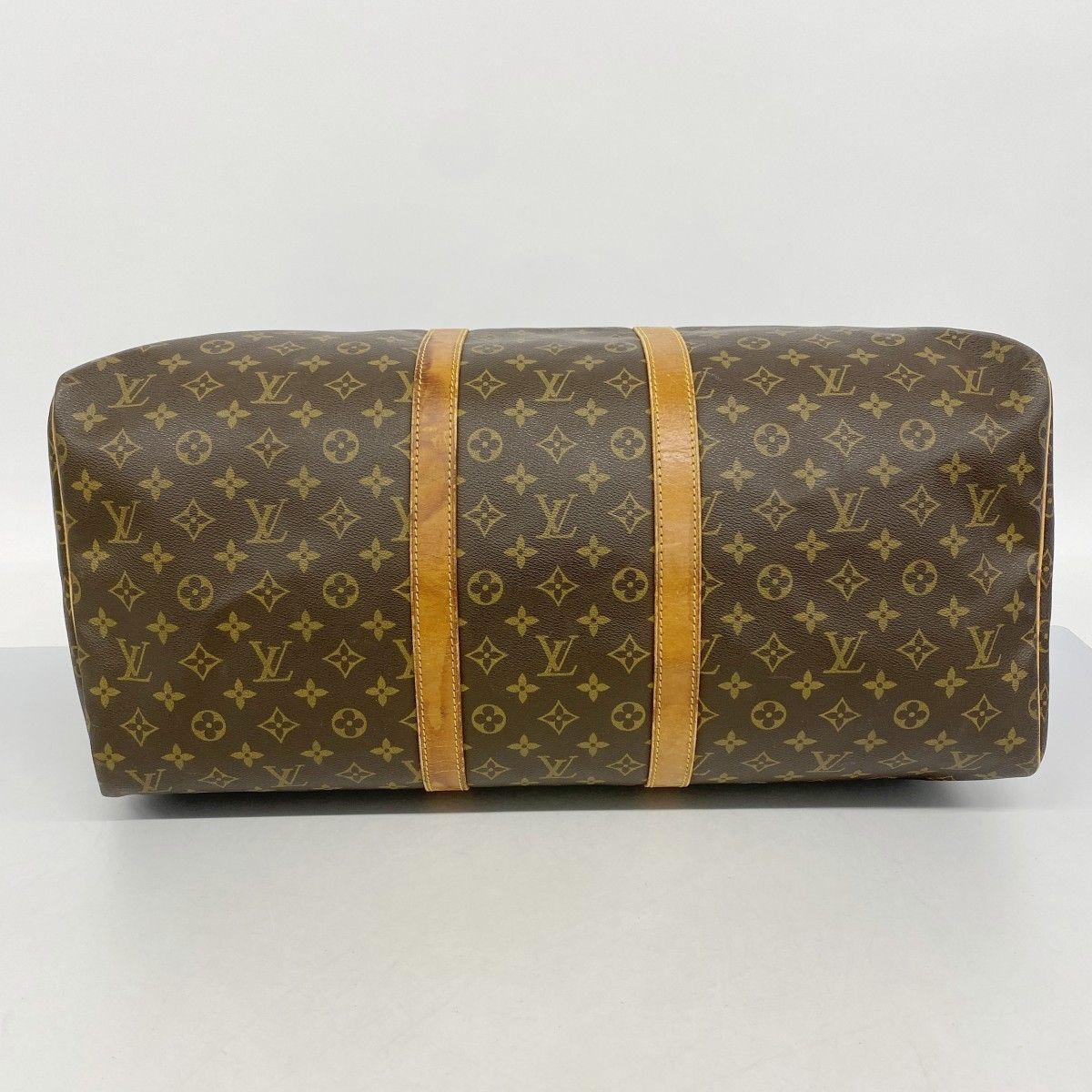 Louis Vuitton Boston Bag Monogram Keepall 55 Brown — view 3