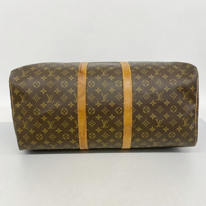 Louis Vuitton Boston Bag Monogram Keepall 55 Brown — view 3
