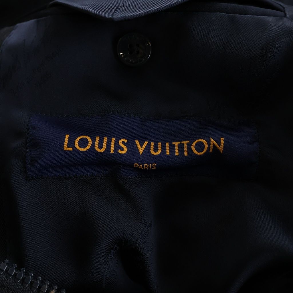 Louis Vuitton Damier Wool Zip Jacket Swing Top Black — view 6