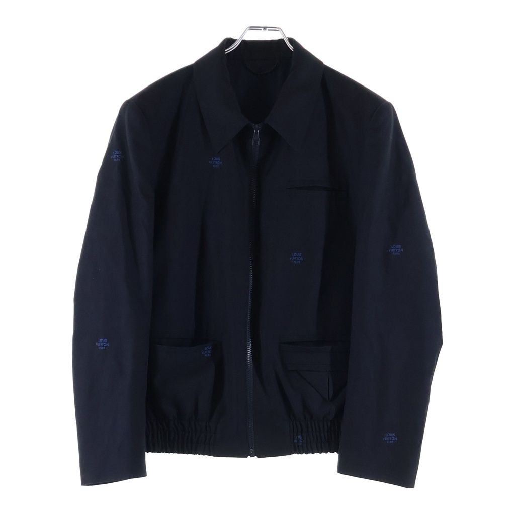 Louis Vuitton Damier Wool Zip Jacket Swing Top Black