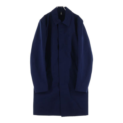 Dior Stand Collar Zip Up Satin Coat Navy