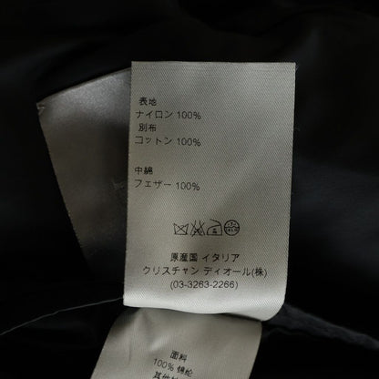 Dior Bee Embroidery Cotton Switchable Hooded Down Jacket Black — view 8