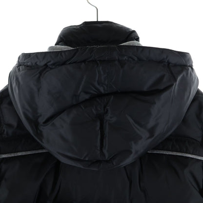 Dior Bee Embroidery Cotton Switchable Hooded Down Jacket Black — view 4
