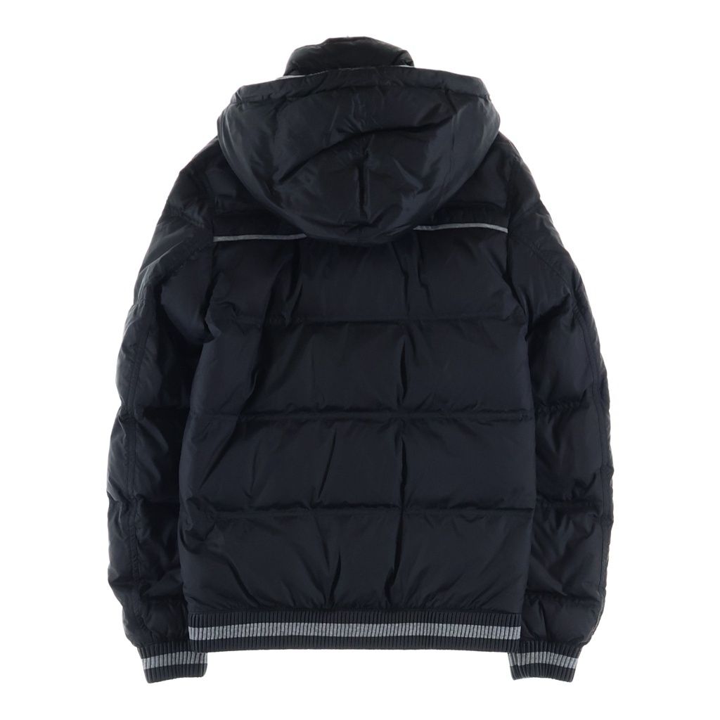 Dior Bee Embroidery Cotton Switchable Hooded Down Jacket Black — view 2