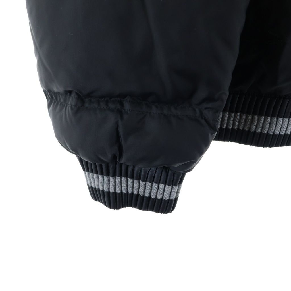 Dior Bee Embroidery Cotton Switchable Hooded Down Jacket Black — view 5