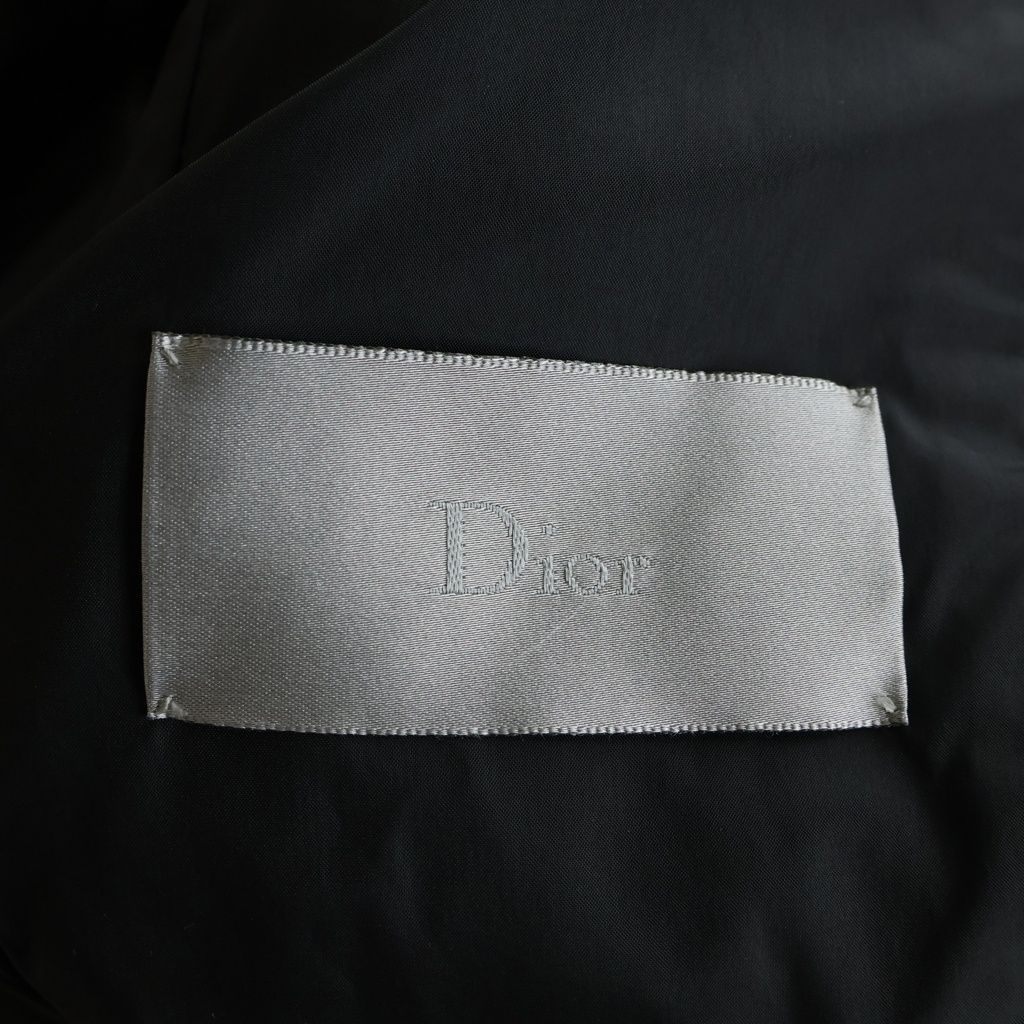 Dior Bee Embroidery Cotton Switchable Hooded Down Jacket Black — view 7