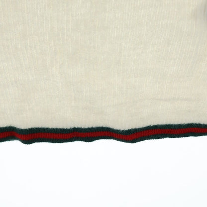 Gucci Fine Rib Cashmere Camisole Tank Top Ivory Green — view 6