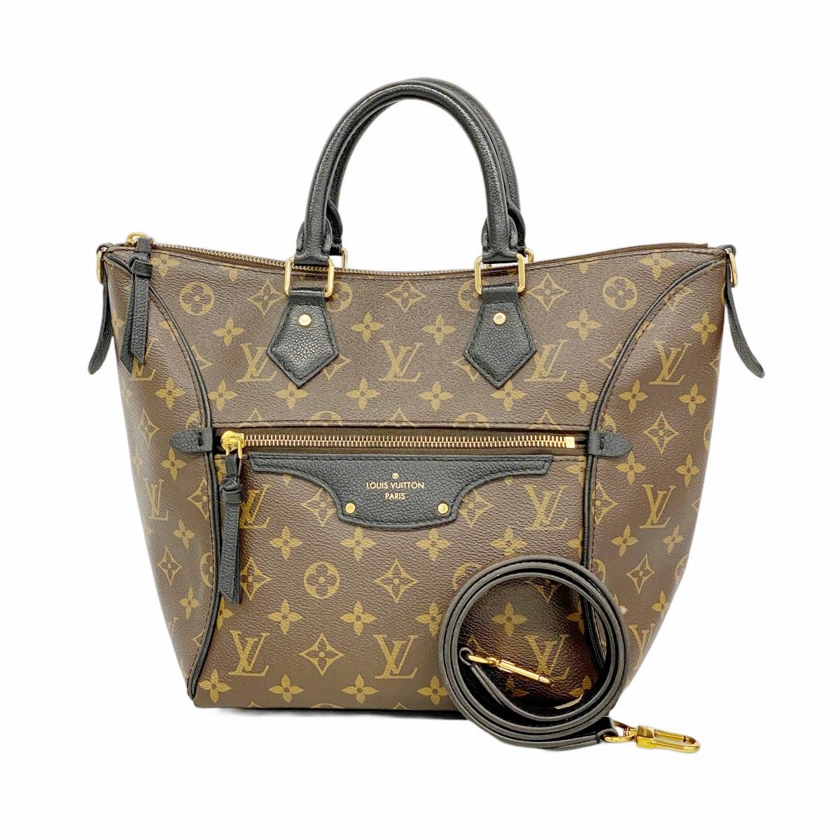 Louis Vuitton Handbag Monogram Tournelle PM Noir 2-Way Bag