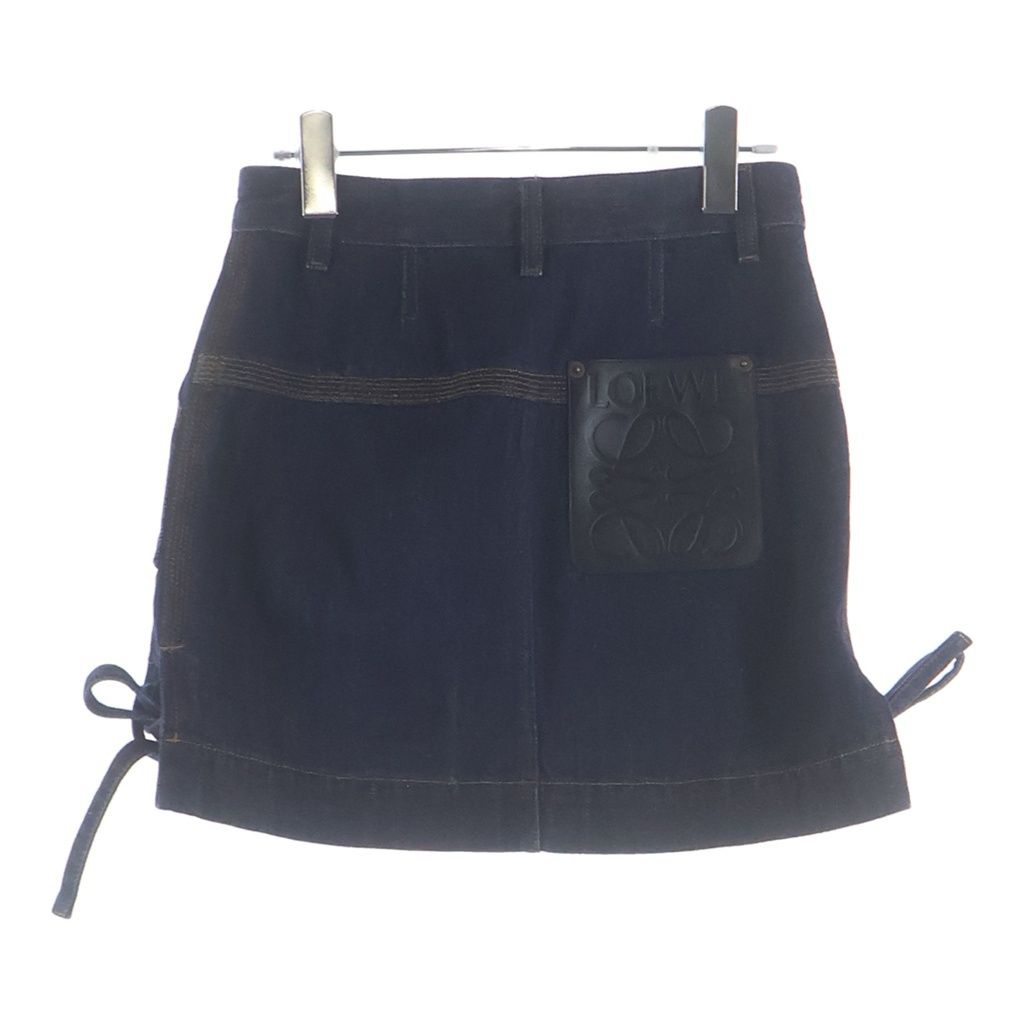 Loewe Workwear Denim Skirt Navy — view 2
