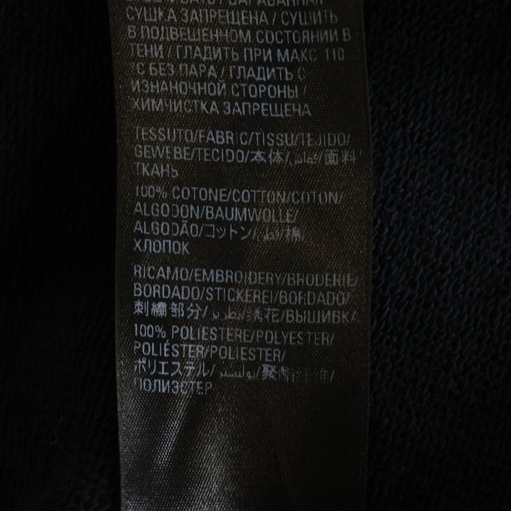 Balenciaga Hoodie Logo Embroidery Pullover Black — view 7